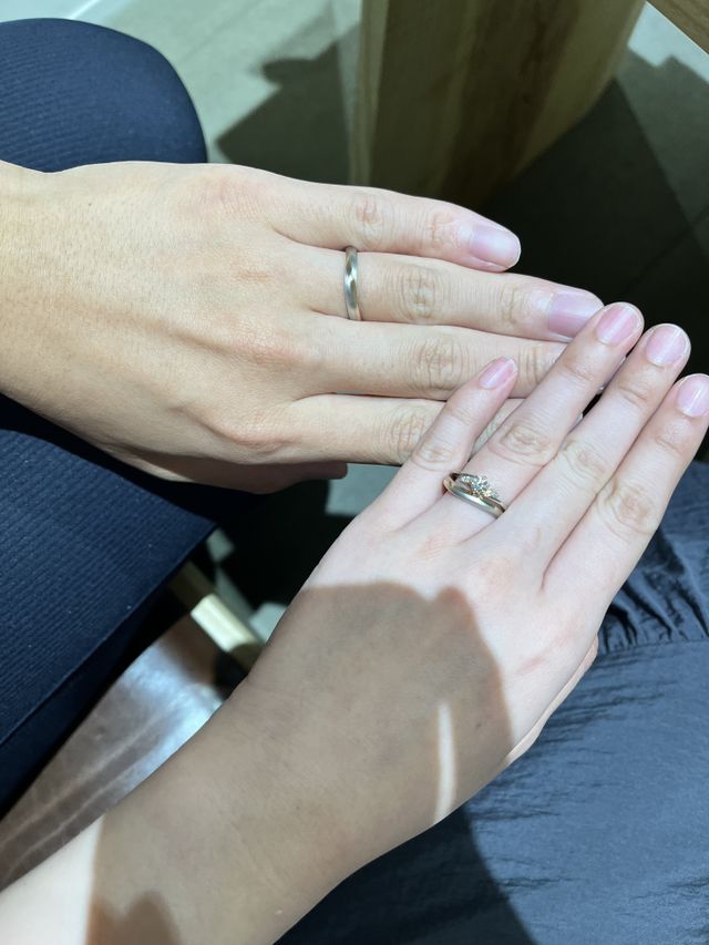 受け取り時つけました