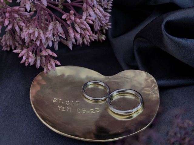 完成時に指輪の写真を撮った物をLINEで送ってもらえます