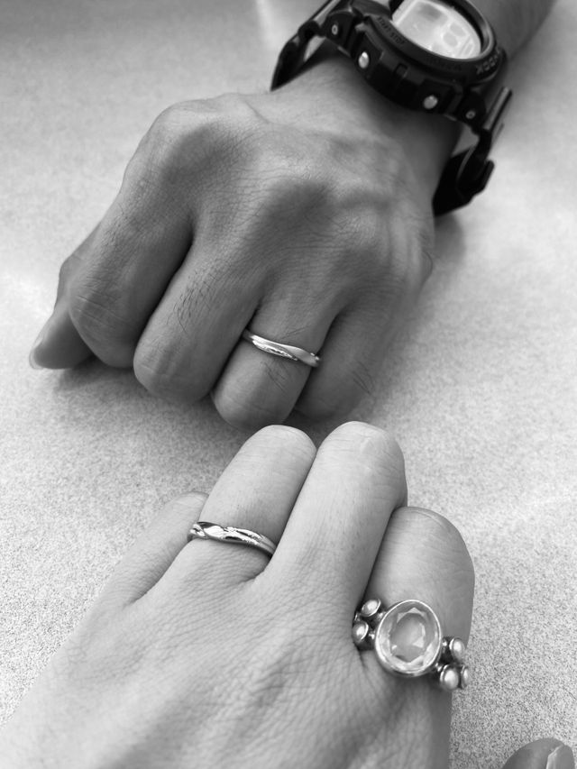 ダイヤなしのシンプルなデザインにしました