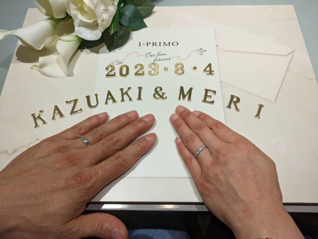 担当して下さったスタッフさんに取っていただいた写真