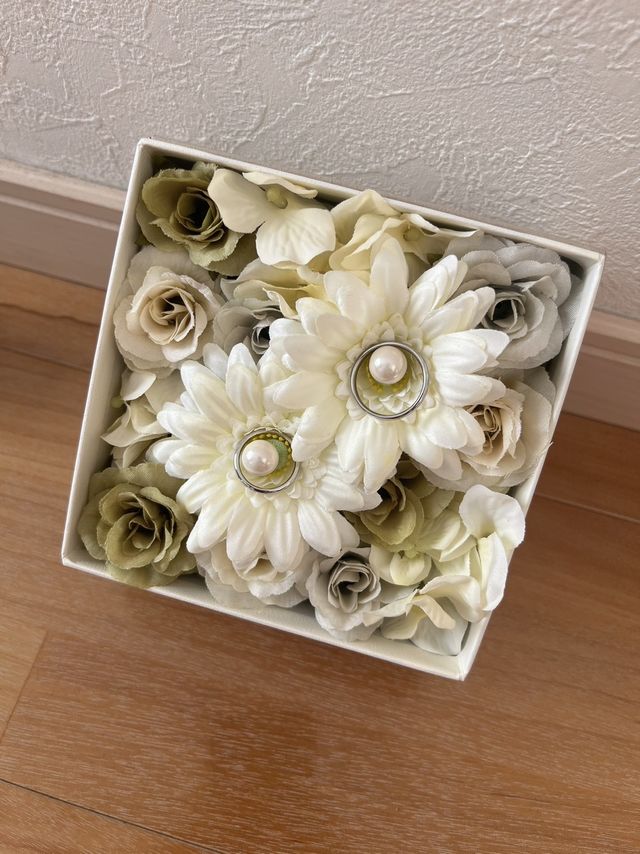 購入時にリングピローも頂きました。