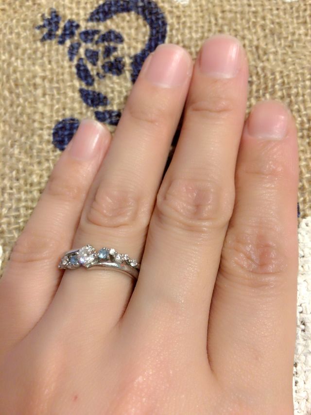 彼が選んでくれた指輪です