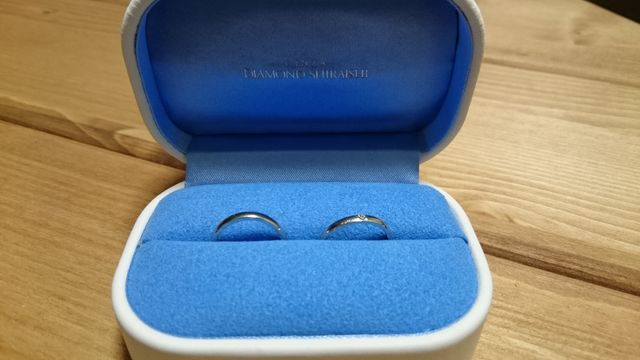 結婚指輪です。