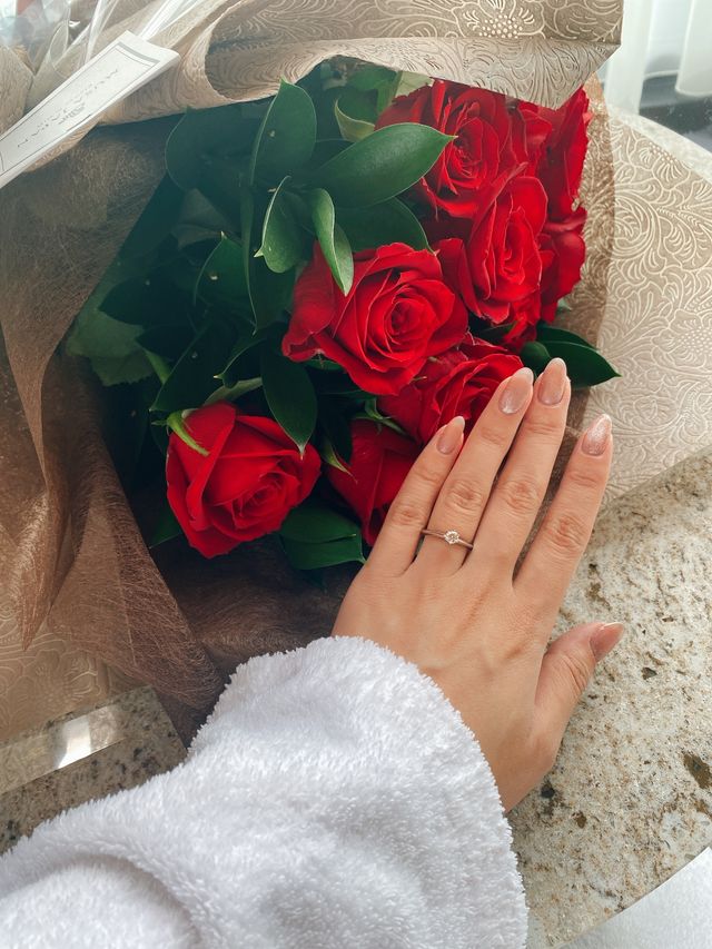 プロポーズされた時の写真です。