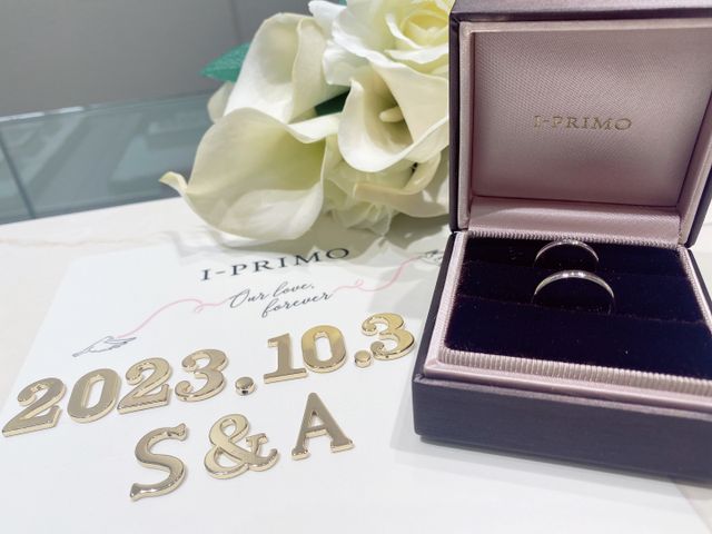 結婚指輪のケースも可愛いのでパシャリ♡