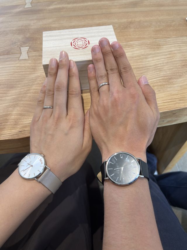 お店で受け取りをした時の写真です