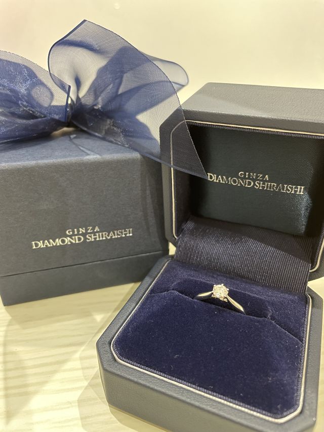 シンプルだけど存在感が感じられる素敵な指輪になりました。