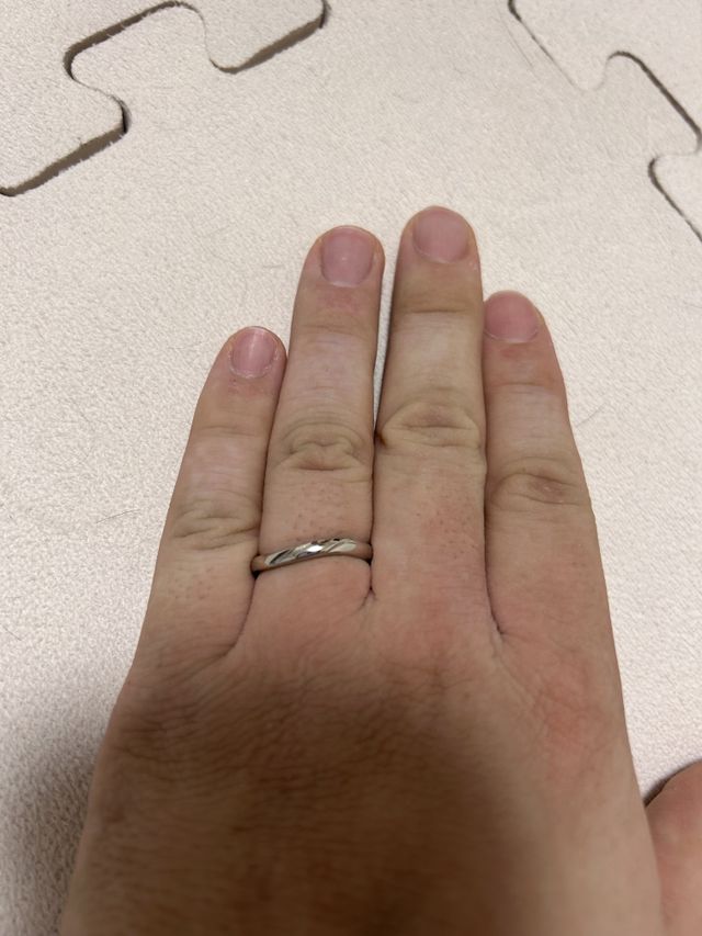 指輪着用時
