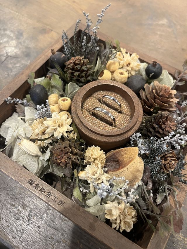 指輪の完成写真です。