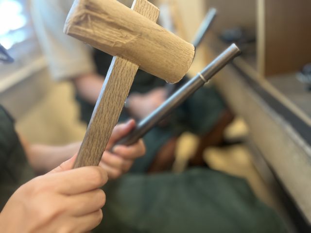 指輪作成時(サイズを合わせる作業)