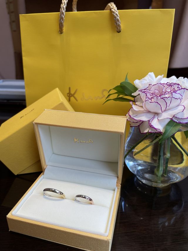 プラチナ&times;イエローゴールドとローズゴールドの色が綺麗です。