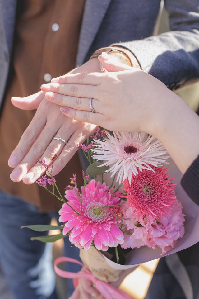 指輪にフォーカスしていただいて嬉しい！