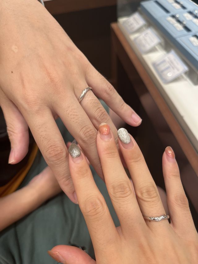 ウェーブタイプ 太めのリング