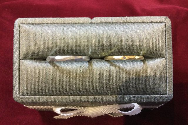 試着させてもらった指輪です