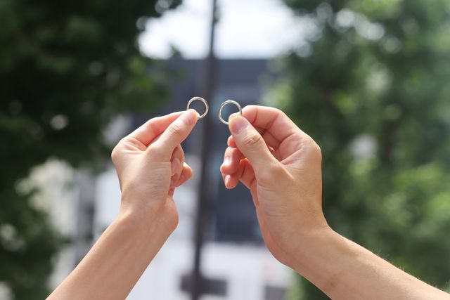 完成後お店の方が撮ってくださった写真です。