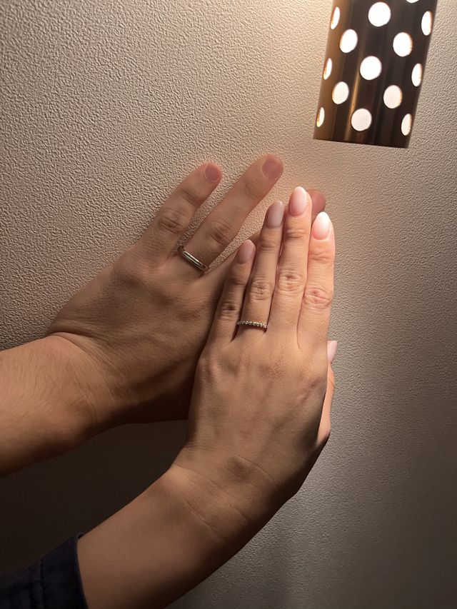 入籍日に撮影した手