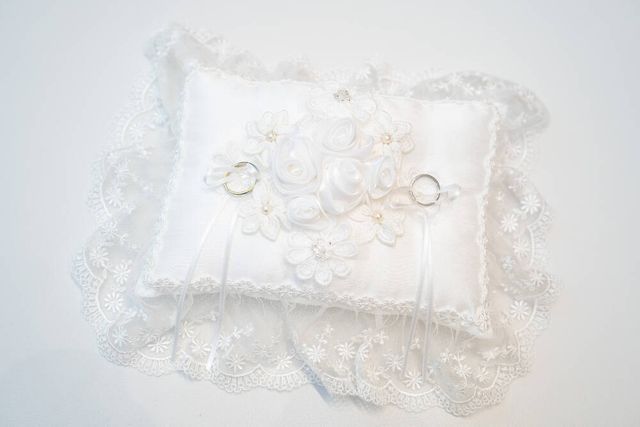 義母手作りのリングピローです(*^^*)