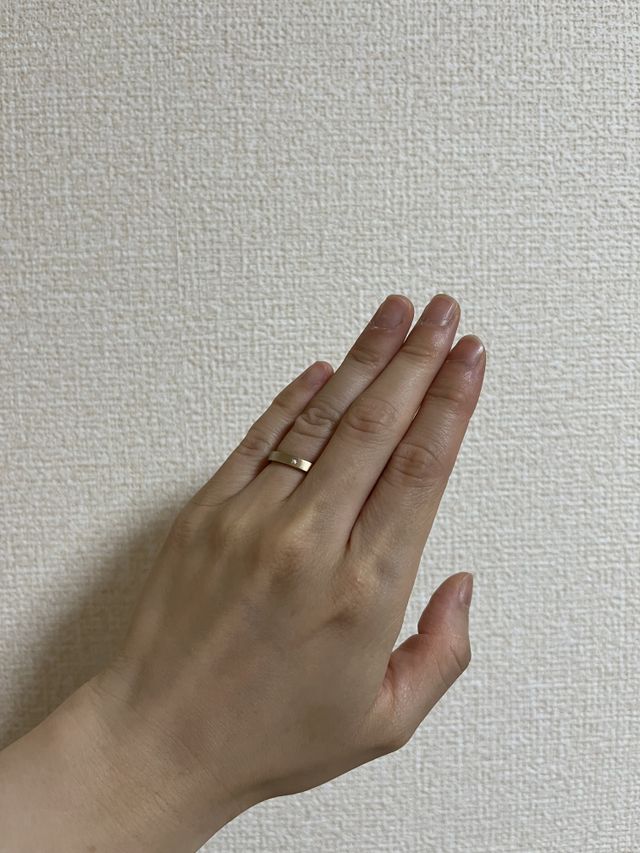 ブラックシルバーとピンクゴールドのコンビネーション