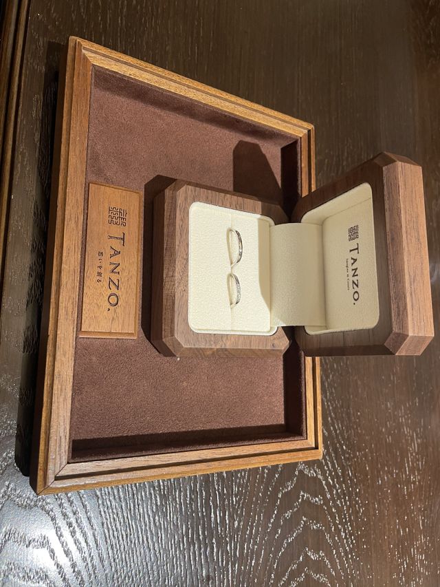 完成した結婚指輪