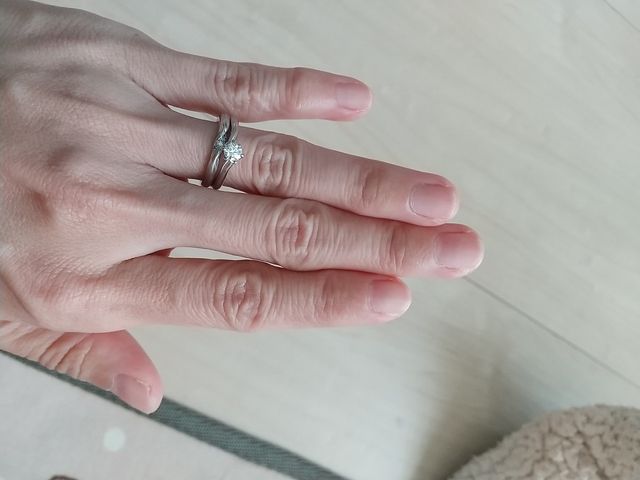 セットリングをつけた画像