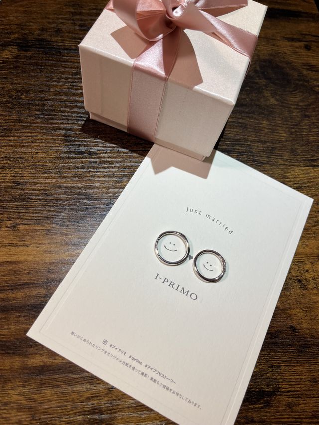 受け取りの際に、写真を撮れる紙をいただきました。