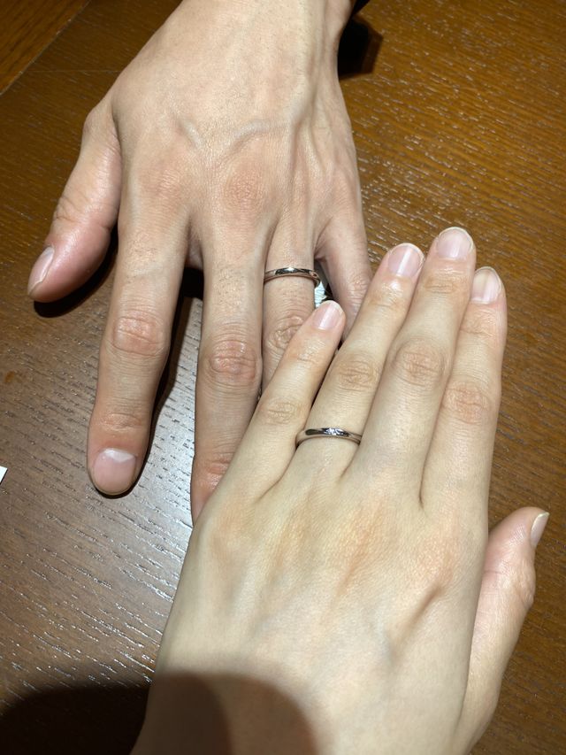 2人とも気に入ったデザインです