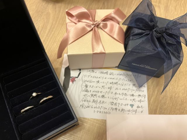この度結婚指輪を購入しました
最後店員さんが手紙をくれました