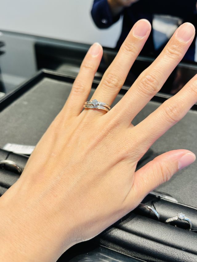 結婚指輪の種類が2種類あります
