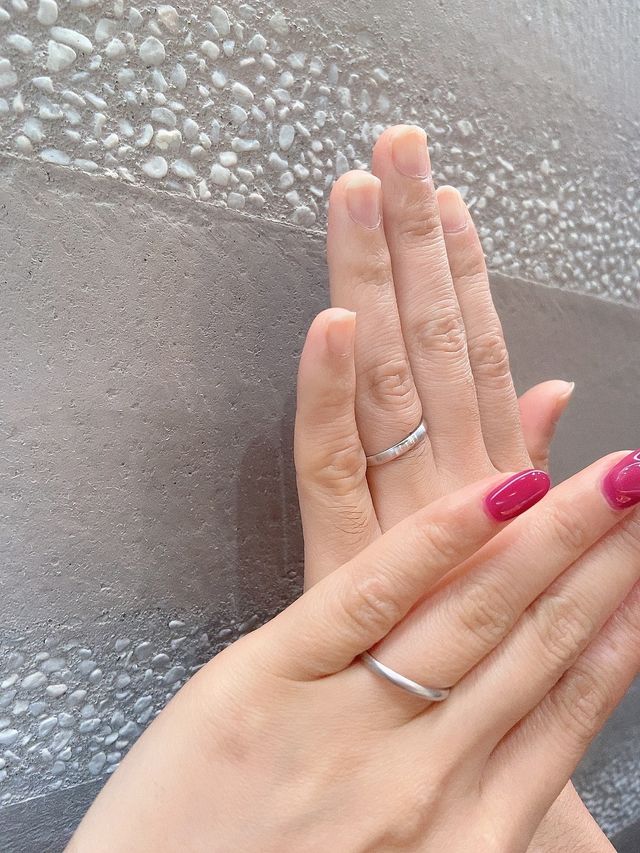 結婚指輪購入させていただきました！