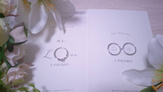 婚約指輪と結婚指輪です
