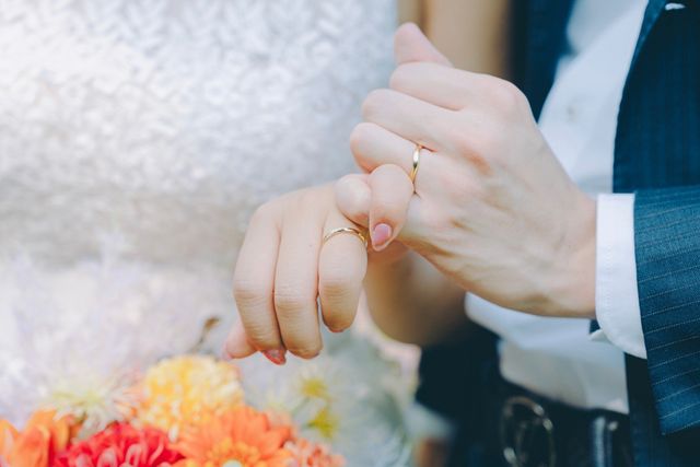 結婚式の前撮りにて撮影