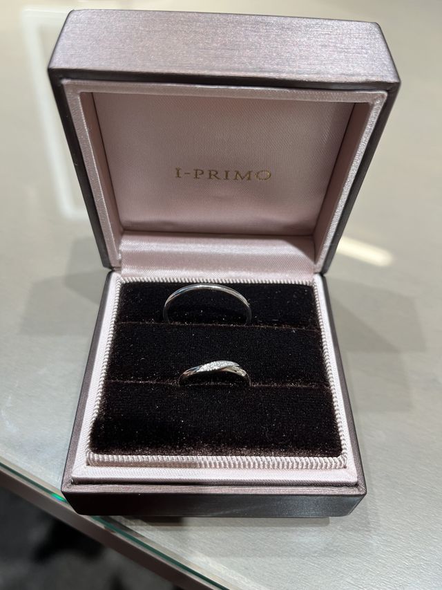 ダイヤの輝きがとても素晴らしかったです。