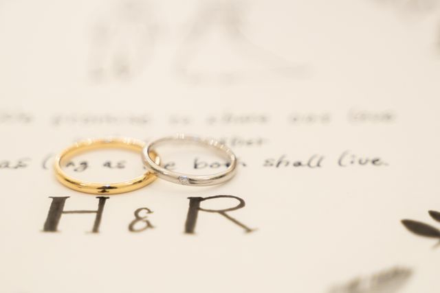 結婚式にて写真使用