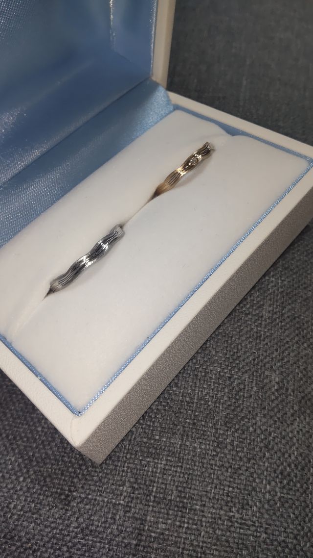 結婚指輪　つけるのがとても楽しみです。