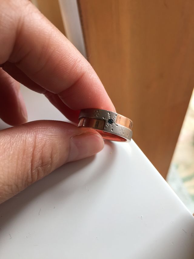 表のデザインは雪の結晶。