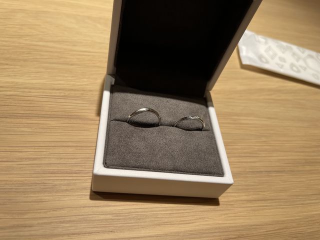 結婚指輪はまだ購入していなかったので購入させていただきました