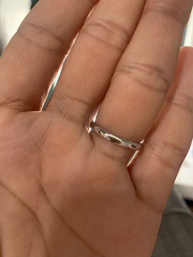 内甲丸の指輪の着け心地が素晴らしい！