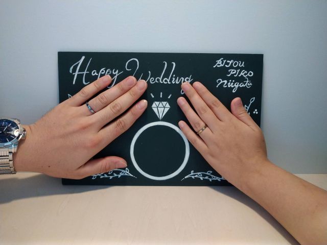 受け取り時に、店舗にて記念に撮影してもらいました。