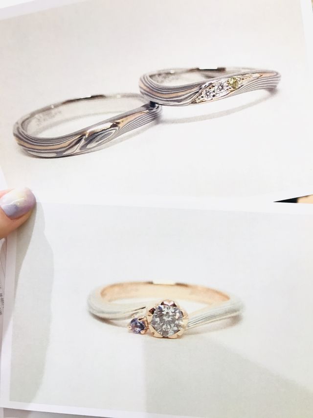 完成した指輪を綺麗に写真に撮ってくれる、嬉しいサービス