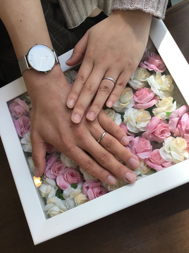 着用時の写真も撮っていただけました。