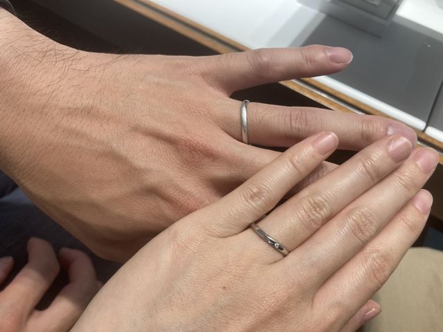 メンズの方は、希望にて店舗で簡易的に加工していただいた。