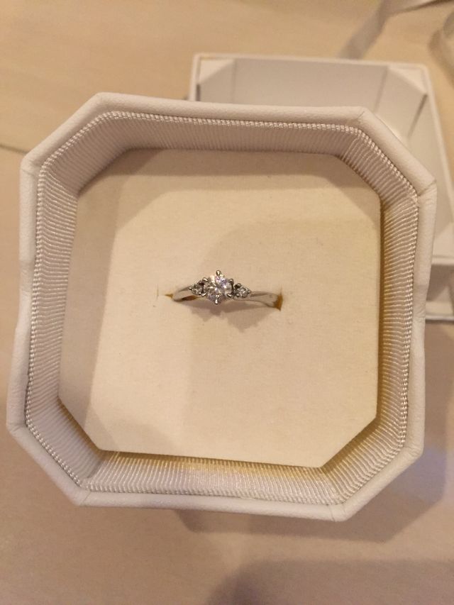 ハートアンドキューピッドカット、pt950