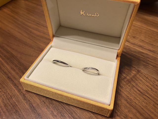 結婚指輪です。