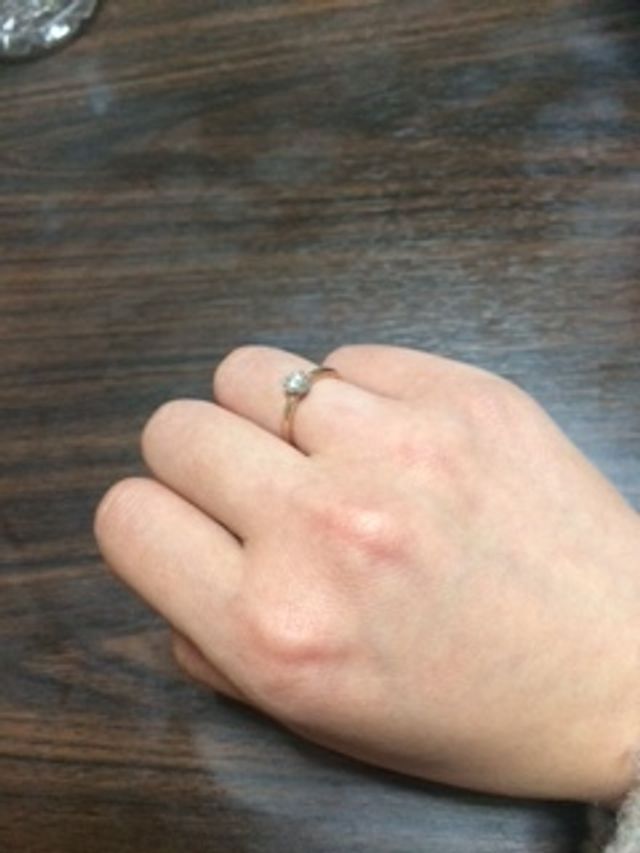 商品設定に無いピンクゴールドも実は特注で作れます。