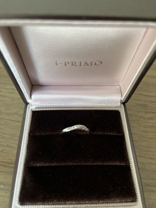 指輪をいただいた時の写真です。