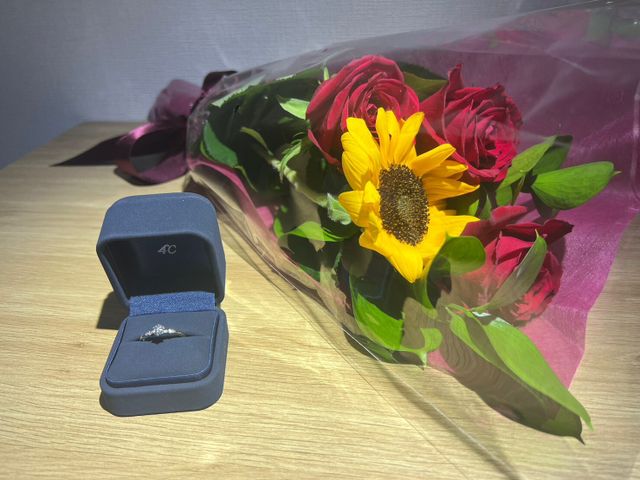 プロポーズの際の写真