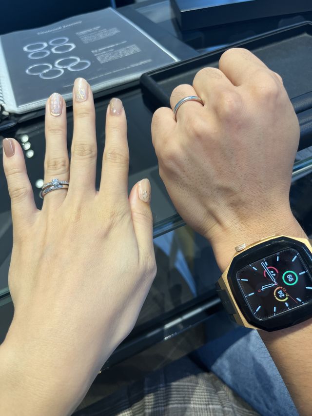 シンプルなタイプのものを着用させて頂きました。