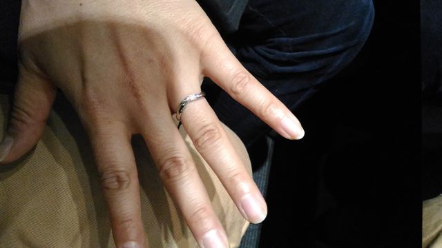 お店で試着しました