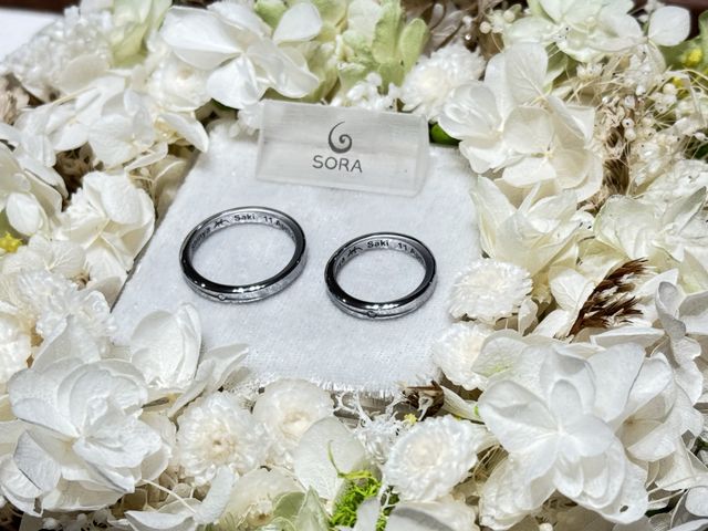 指輪の受け取り