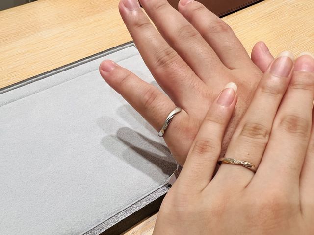 パートナーのリングも素敵でした！